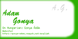 adam gonya business card