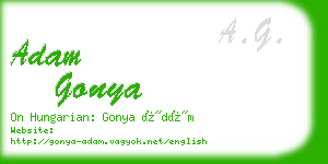 adam gonya business card